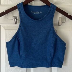 Outdoor Voices Athena Crop Dark Blue Sports Bra Top- Women’s Size Medium